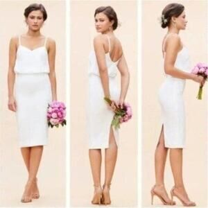 Dress the Population Alondra Dress Midi Party Cocktail EUC $149 XS